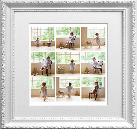 Portrait Session Composite in White Frame
